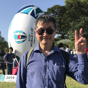 岸本亨inラグビ―ワールドカップ熊本会場